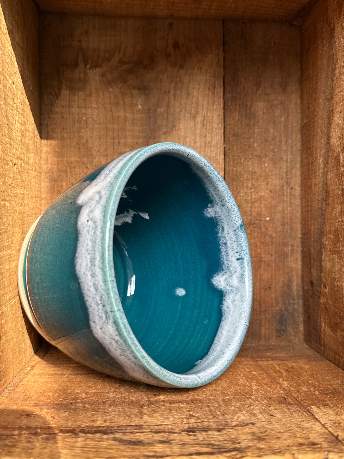 Teal Sea-foam Bowl